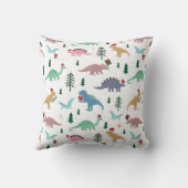 フェスティバル恐竜のクリスマスパターン クッション (裏面)