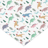 フェスティバル恐竜のクリスマスパターン ショートテーブルランナー (コーナー)