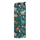 フェスティバル恐竜のクリスマスパターン タンブラー (回転左)