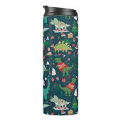 フェスティバル恐竜のクリスマスパターン タンブラー (回転右)
