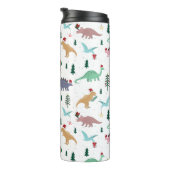 フェスティバル恐竜のクリスマスパターン タンブラー (回転右)
