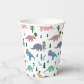 フェスティバル恐竜のクリスマスパターン 紙コップ (右)