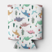 フェスティバル恐竜のクリスマスパターン 缶クーラー (裏面)