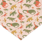 フェスティバル恐竜クリスマスツリーホリデーパターン ショートテーブルランナー (コーナー)