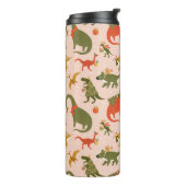 フェスティバル恐竜クリスマスツリーホリデーパターン タンブラー (回転左)