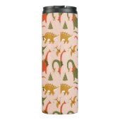 フェスティバル恐竜クリスマスツリーホリデーパターン タンブラー (裏面)