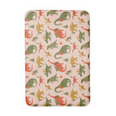 フェスティバル恐竜クリスマスツリーホリデーパターン バスマット (正面縦)