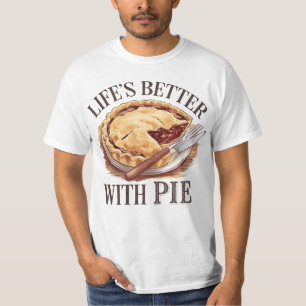 フェスティバル愛好家のための食のパイのアートワーク Tシャツ