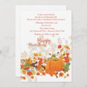 フェスティバル感感謝してい謝祭招待状 招待状 (正面/裏面)