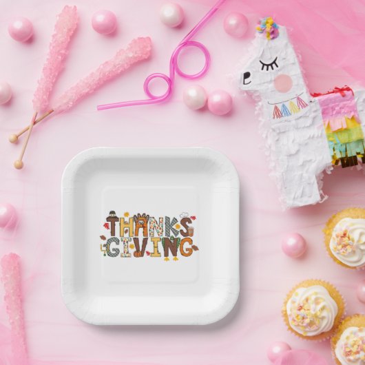 フェスティバル感謝祭の七面鳥のサッカー離れの ペーパープレート (パーティー)
