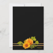 フェスティバル感謝祭または秋ディナーパーティー 招待状 (裏面)