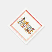 フェスティバル感謝祭エレメンツペーパーナプキン スタンダードカクテルナプキン (角)