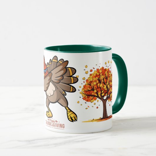 フェスティバル感謝祭トルコ陶製マグカップ マグカップ (正面右)
