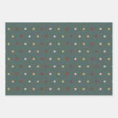 フェスティバル抽象芸術クリスマスセット3 ラッピングペーパーシート (正面3)