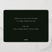 フェスティバル抽象芸術写真 箔シーズンカード (裏面)