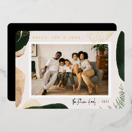 フェスティバル抽象芸術写真 箔シーズンカード