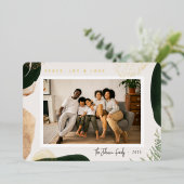 フェスティバル抽象芸術写真 箔シーズンカード (立ち正面)