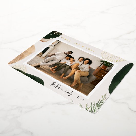 フェスティバル抽象芸術写真 箔シーズンカード (回転した状態)