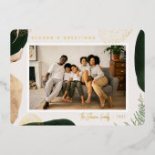 フェスティバル抽象芸術写真 箔シーズンカード (正面)