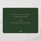 フェスティバル抽象芸術写真 箔シーズンカード (裏面)