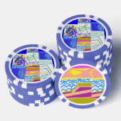 フェスティバル抽象芸術 ポーカーチップ (積み重ね)