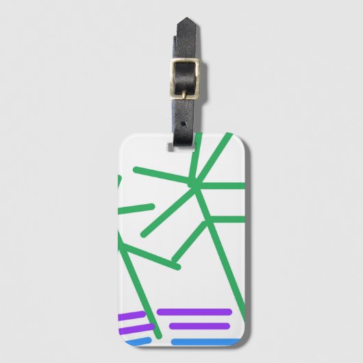 フェスティバル抽象芸術 ラゲッジタグ (正面縦)