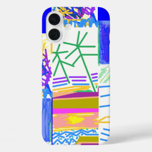 フェスティバル抽象芸術 iPhone 16 PLUSケース