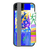 フェスティバル抽象芸術 INCIPIO iPhoneウォレットケース (フォリオ裏面)