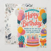 フェスティバル挨拶 ノートカード (正面/裏面)