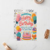 フェスティバル挨拶 ノートカード (正面/裏面インサイチュ)