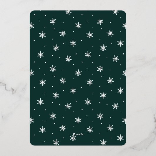 フェスティバル挨拶 |ハッピーホリデー2写真 箔シーズンカード (裏面)