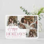 フェスティバル挨拶 |ハッピーホリデー3写真 シーズンカード (スタンド正面)