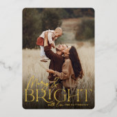 フェスティバル挨拶 |明メリーるい縦写真 箔シーズンカード (正面)