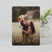 フェスティバル挨拶 |明メリーるい縦写真 箔シーズンカード (立ち正面)