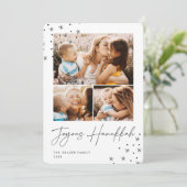 フェスティバル挨拶 | 3フォトコラージュHanukkah シーズンカード (スタンド正面)