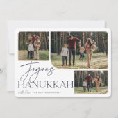 フェスティバル挨拶 | Joyous Hanukkah 3写真 シーズンカード (正面)