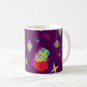 フェスティバル新年クリスマスパターン コーヒーマグカップ (正面右)