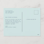 フェスティバル明るいカラフルフォトホリデー葉書 シーズンポストカード (裏面)