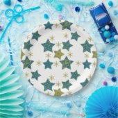 フェスティバル星模様 ペーパープレート (パーティー)