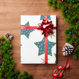 フェスティバル星模様 ラッピングペーパー