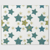 フェスティバル星模様 ラッピングペーパー (フラット)