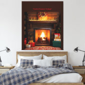 フェスティバル暖炉 キャンバスプリント (インサイチュ (寝室))