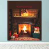 フェスティバル暖炉 キャンバスプリント (インサイチュ (ウッドフロア))
