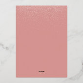 フェスティバル書かわいい猫赤いクリスマスパーティー 箔招待状 (裏面)