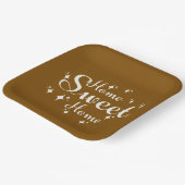 フェスティバル書道とスターズホームスイートホーム ペーパープレート (傾斜あり)