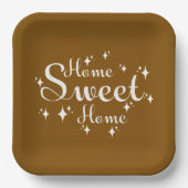 フェスティバル書道とスターズホームスイートホーム ペーパープレート (正面)