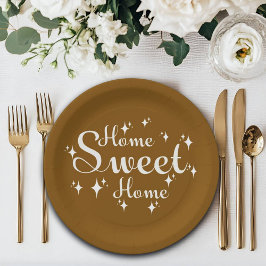 フェスティバル書道とスターズホームスイートホーム ペーパープレート