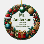 フェスティバル最高の先生 セラミックオーナメント (裏面)