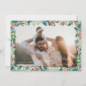 フェスティバル果実フレームクラシックグリーンレッドHAPPIEST シーズンカード (正面)