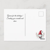 フェスティバル格言の挨拶カスタムホリデーカード ポストカード (裏面)